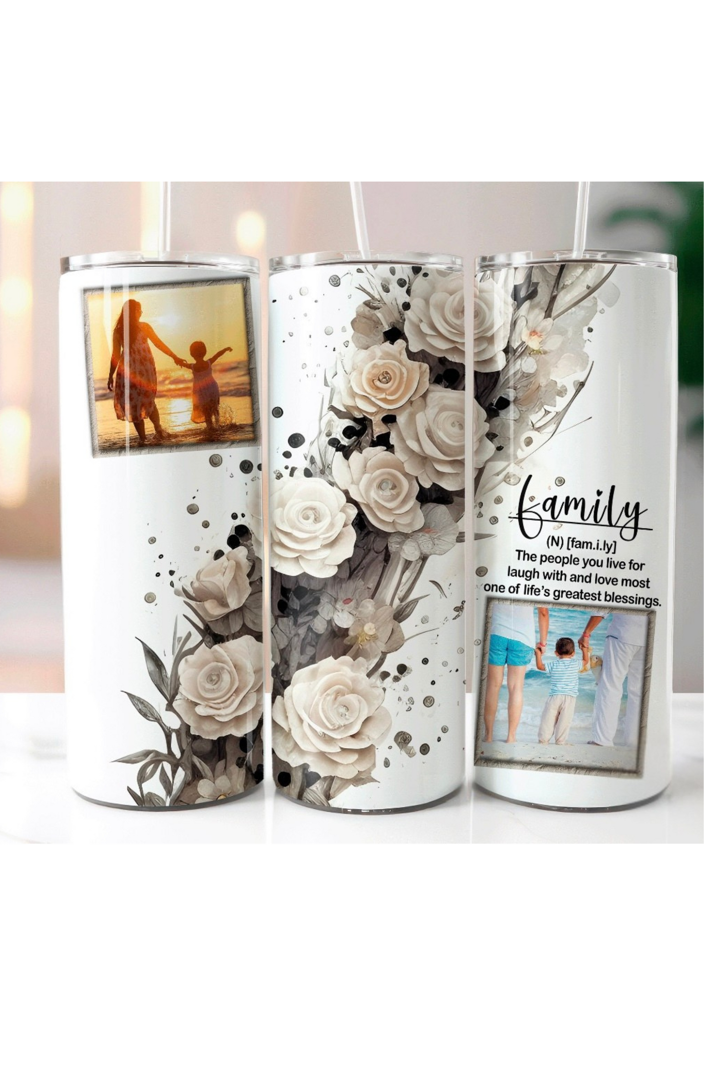 Flower family tumbler