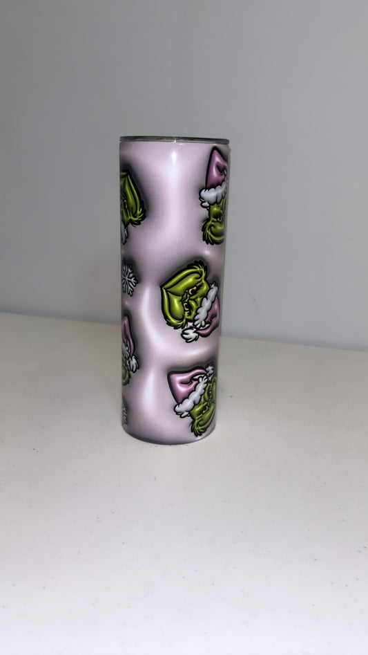 Grinch face tumbler